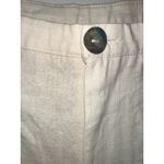 NIA THE LABEL‎ LINEN BLEND TAN SLIGHT FLARE LEG PANAMA TROUSER PANTS EUC SIZE M Brown Size M Photo 3