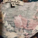 Crochet Floral Dark Green Long Sleeve Top Medium Photo 9