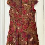 Dark Floral Traditional Qipao / Cheongsam w. Flare Skirt Multi Size M Photo 4