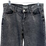 REWASH  Junior Denim Cropped Wide Leg‎ Jeans Vintage Black Size 7/28 Photo 2