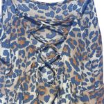 Heart & Hips  Animal Print Flirty Lace Up Back Mini Dress Small Photo 7