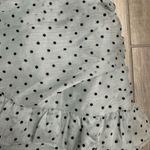 Hello Molly NWT Mimosa Time Blue and Black Polka Dot Ruffle Mini Dress- Size 4 Photo 7