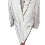BOA Because Of Alice Boyfriend Blazer Size Medium Ivory White Oversized Photo 10