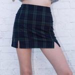 Brandy Melville  Green Plaid Mini Skirt Photo 9