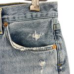 AGOLDE Parker Cut Off Denim Shorts Distressed Frayed High-Rise Button Fly Sz 26 Photo 1