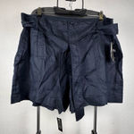Ralph Lauren  Dark Blue Linen Buttoned Shorts Photo 0