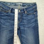Elie Tahari Jeans Women's 27 Blue Slim Straight Leg denim no size tag worn hem Photo 3
