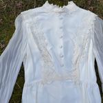 VINTAGE prairie boho cottagecore wedding dress Tan Size 8 Photo 0