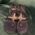 Tommy Hilfiger navy Sandals with Gold Details Photo 1