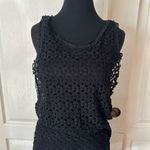 Free People BLACK CROCHET KNIT BOHO DRESS Photo 1