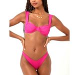 l*space Underwire Ruched Cup Thick Strap 3 point Hook L* Stella Top Bougainvillea M Photo 4