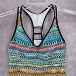N by Next Blue Print Racerback Padded Swimwear Tankini Tank Top Small 32 B/C Photo 2