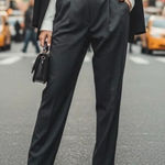 Loro Piana  Tasmanian Virgin Wool Dark Gray Trouser Pants Photo 0