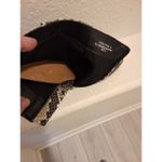 Bamboo  Ankle Brown Snake Skin Embossed Regal Women's Size 9 2" Boots Photo 7