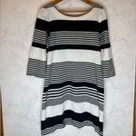 Lilly Pulitzer Bay Stripe Dress in True Navy Coconut Stripe Jacquard Photo 5