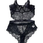 Lovers + Friends Black Lace Intimates Photo 0