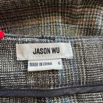 Jason Wu  Grey/Black Plaid Wide Leg Trousers | High Rise Dress Pants | Size 6 Photo 4