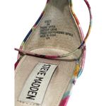 Steve Madden Stecy Floral Satin/Leather Strappy Heels Women's 8M 3.5" Tropical Photo 6