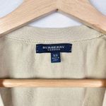 Burberry Light Brown Red & White Argyle Knit Cardigan Sweater XS Photo 3