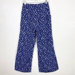 Xhilaration Blue Patterned Wide Leg High Rise Pants Photo 1