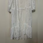 Lilly Pulitzer White Lace Open Front Kimono Cover-Up One Size Photo 2