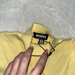 Missguided  yellow cutout cropped sweater Photo 5