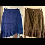 Athleta Lot of 2  flare skirts navy blue & dark gray — size XS petite (XSP) Photo 1