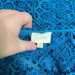 Deletta  Teal Lace Tank Top Photo 3