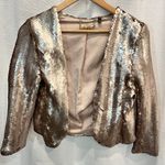 Baby Phat  Sequin Jacket Women Medium Rose Gold‎ Cropped Date Night Prom Wedding Photo 5