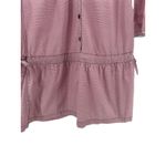 Trovata Shirt Dress M Burgundy Mini Button Front Boho‎ Preppy Cotton Casual Red Size M Photo 2