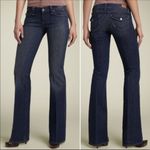 Paige  Laurel Canyon Flap Pocket Flare Leg Jeans Photo 1