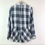 Sam Edelman 3for$30π Plaid High-Low Split Back Button Down Top XS Photo 8