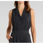 NWOT Rhone Mirage collared wide leg Sleeveless casual black jumpsuit sz 12 Photo 3