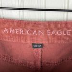 American Eagle Mom Straight Jean Corduroy Pants Stretch Size 4 Salmon Pink Rust Photo 5