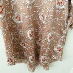 Beulah FARROW x | Mauve Pink Off White Floral Dress Collar Silky Midi | Large Photo 3