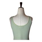 L.F. Markey Tank Top Women 2‎ Green Organic Cotton Ribbed Knit Athleisure Yoga Photo 3