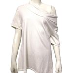 Alex Marie Off Shoulder Knit Top Size Large White Stretch Fabric Flattering Fit Photo 9