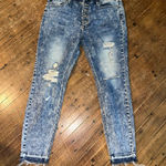 Kancan distressed acid wash stretchy 32 normcore jeans Blue Size 32W Photo 0