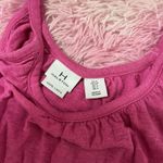 H by Halston Halston Women's Pink Linen Tank Top Sleeveless Casual Summer Photo 2