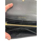Tory Burch Marion Embossed black leather long envelope wallet Photo 6