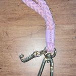 Juicy Couture Dangling Juicy J Pink Woven Wrist Strap Gold Hardware Keychain Photo 0