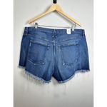 Good American  Women's Good 90s Cut Off Shorts Blue Denim Size 18 NWT Photo 6