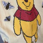 Disney ✨ Winnie the Pooh Yellow Cross Stitch Bumble Bee Shirt Large Photo 2