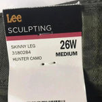 Lee NWT  WOM SZ 26 M HUNTER CAMO DESIGN SKINNY LEG Photo 7