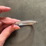 Swavorski SWAROVSKI Silver Bangle with Crystal Accents Photo 1