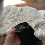 Lulus LULU’S Kinsey Black V-Neck Ruffled Crop Top Photo 3