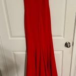 B Darlin Red One Shoulder Prom Formal Dress Photo 5
