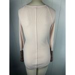 Free People light pink Newbie ski lodge Newbie crochet cuffs thermal Shirt Sz S Photo 4