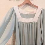 Sancia Audrey Babydoll Mini Dress in Celadon Ink Green Size Small NWT Photo 1