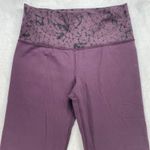 Lululemon  Leggings Purple Geometric Print Athletic Yoga Pants‎ Womens Size 6 (S) Photo 1
